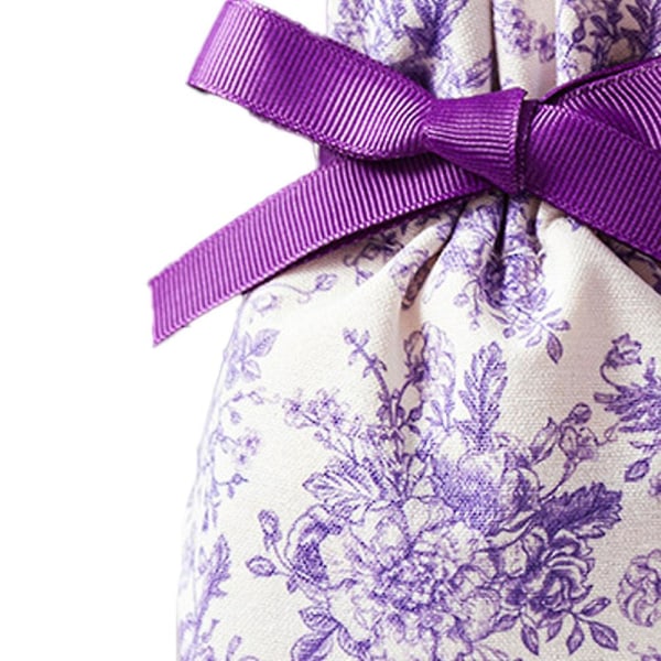 Lahjapussit hääjuhliin, hääkarkkilaukku, riimu- tai korttilahjapussi, kiristysnyörillä säilytysämpäripussi purple