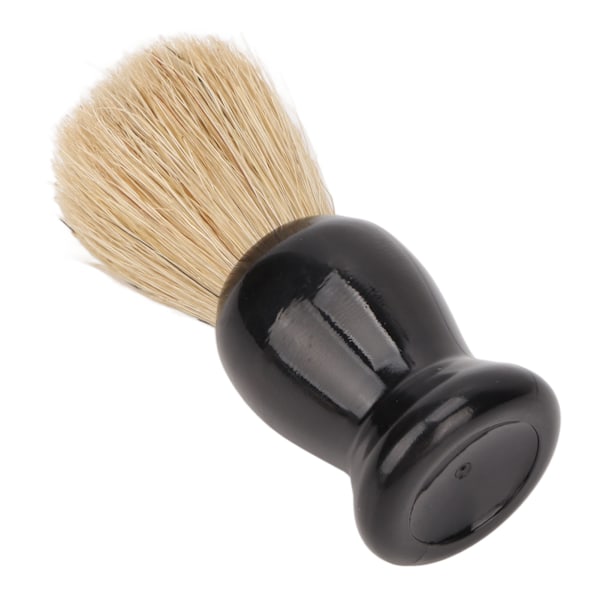 Skægbørste Multipurpose blank sort farve Lettskummende Syntetisk mænds barberkost til hjemme salon rejser