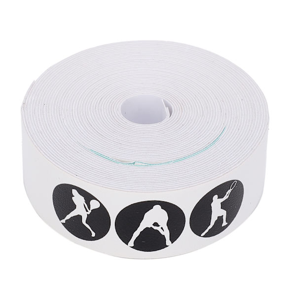 Tennisracketbeskyttelse AntiScratch Tape Racketbeskyttelse Rambeskyttelse PU Beskyttelsesdekal (Hvit)