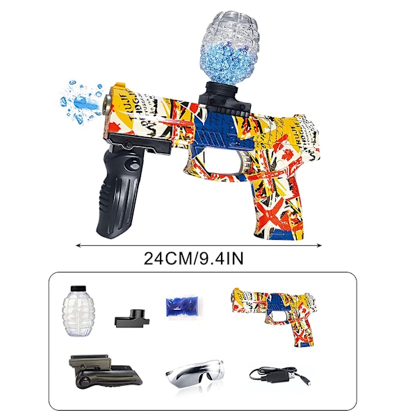 Elektrisk Gel Ball Skytespill Automatisk Splatter Ball Skytespill Utendørsaktiviteter Gaveleke for Barn Gutter Jenter