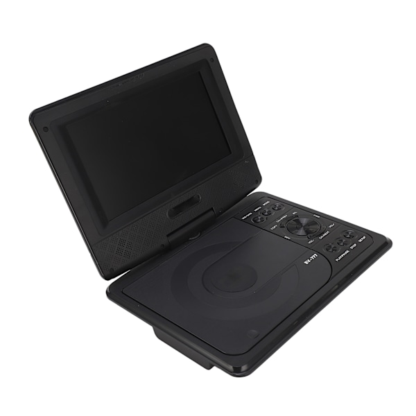 1080P Bärbar DVD-spelare 7-tums HD-svängbar skärmstöd USB-minneskort Bil MP5 Videospelare EU-kontakt 110‑240V