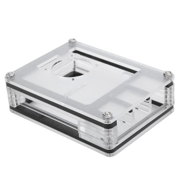 9-kerroksinen akryylikotelopaketti jäähdytyspuhaltimella ja verkkokannella Raspberry Pi 4 Model B#1:lle