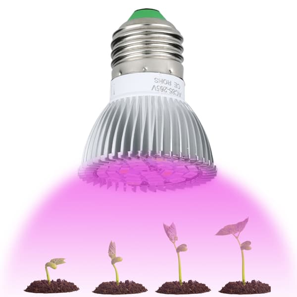 LED-plantegroeipære E27-base groeilamper indendørs 28W plantegroeilampe til grøntsager drivhus og hydroponisk