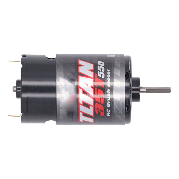 RC Børstet Motor med 1/3 Reduktionsgear 550 Universal Børstet Motor til Elbil Lastbil Båd 35T