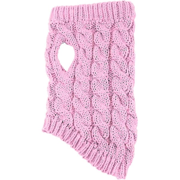 Myk strikket ullhundegenser for små, mellomstore og store hunder - Rosa