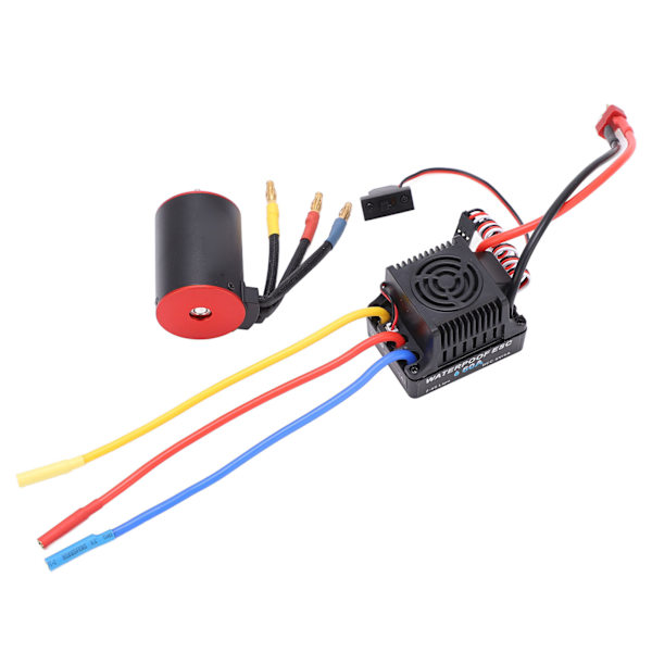 3650 3100KV Vandtæt Børsteløs Motor 60A ESC Elektrisk Guvernør Lang Linje til 1/10 RC Bil