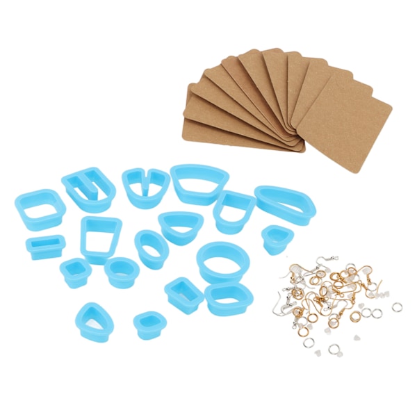 118 st Polymer Clay Cutter Set Plast DIY Clay Cutters Form Present för Polymer Clay Smycken Örontillverkning