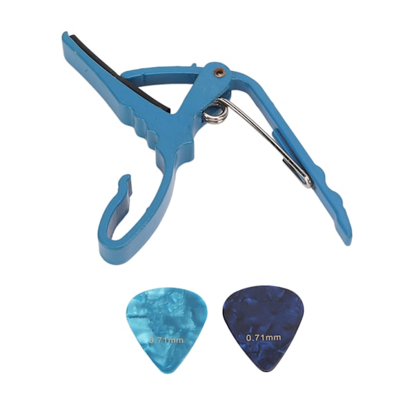 Guitar Capo Legering Hurtig Toneændring Bærbar Instrumenttilbehør til at Spille Performance Blå