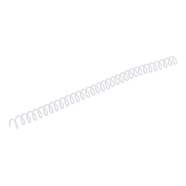 20 stk spiralbindingsrygger 30 ark ABS-plast spiralbindingsrygger for papirvarer Hvit