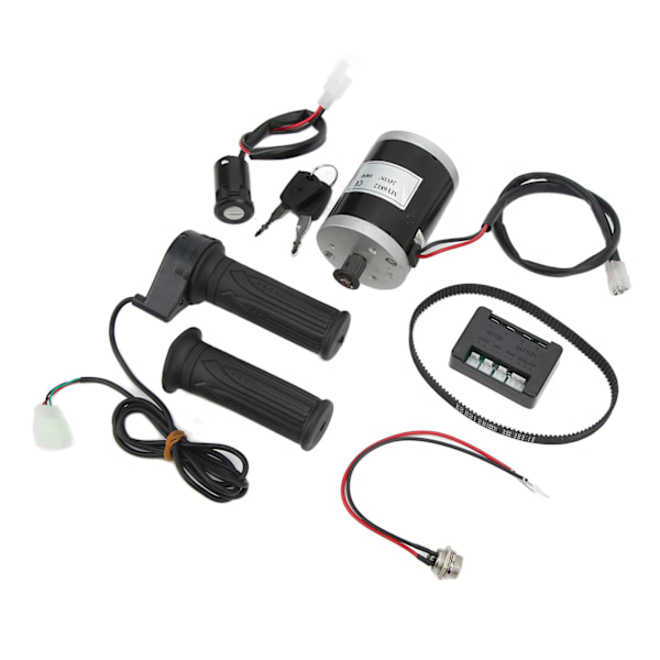24V 100W Elektrisk Motorsett Synkron Girkasse Motor med Kontroller Lader Lås for Elektriske Scootere Sykler Tricycles