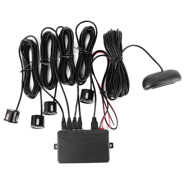 Auto LED Parkeringssensor Backup Radar System Summerende alarm Vejrbestandig Universal til 12V biler
