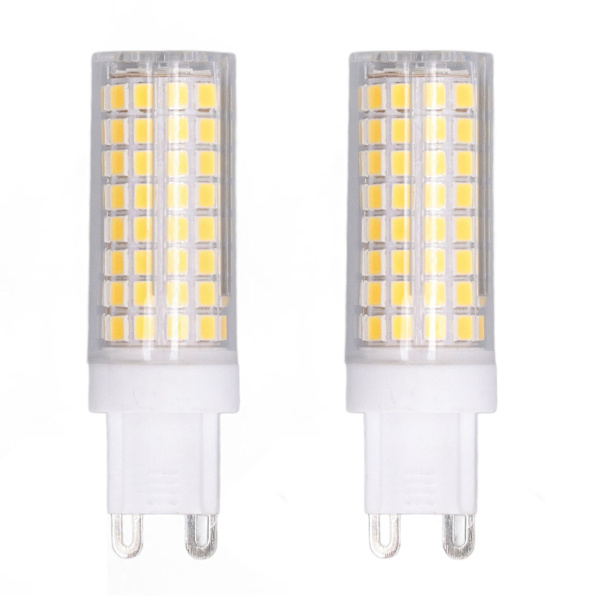 G9-lamppu 102 LED himmennettävä silmäsäästävä luonnollinen valo 10W hehkulamppu pöytälampulle riippuvalaisimelle AC 100‑120V 2 kpl