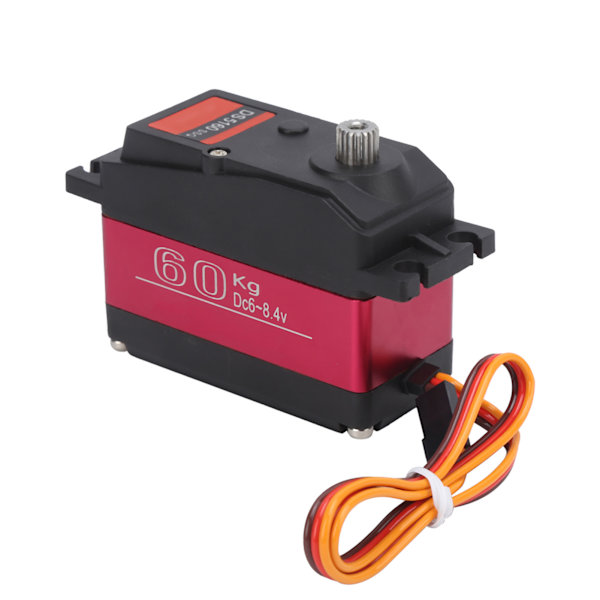 60KG digital servo rustfritt stål gir Stort dreiemoment høyhastighets servo for RC-bilbåtrobot