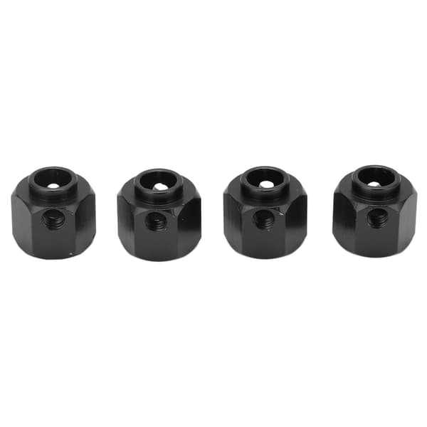 RC Hex Hjulnav Adapter Hub Udvidelsesforbindelse til Traxxas 1/10 RC Crawler Bil Køretøj Sort 10mm