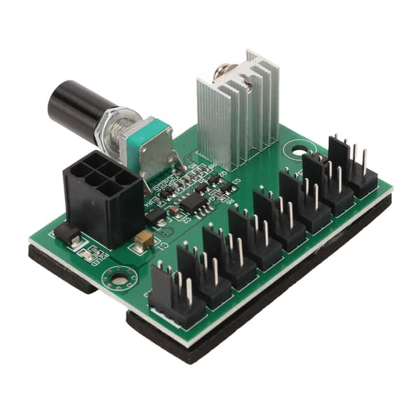 Ventilatorsplitter Controller Hub NKFV8 1 DC 12V PWM 8-kanals computerblæserhub Kompatibel med 4pin 3pin 2pin PC-blæser