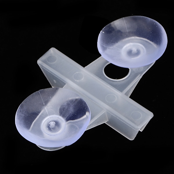 40 STK PVC Aquarium Fish Tank Sugkopp Separeringsbräda Divider Support ClipWhite