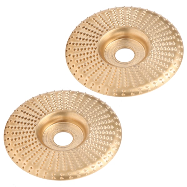 2 stk. slibeskive Gyldne flade kant bue tandplade Slibeskive Carving Shaping Disc 100mm