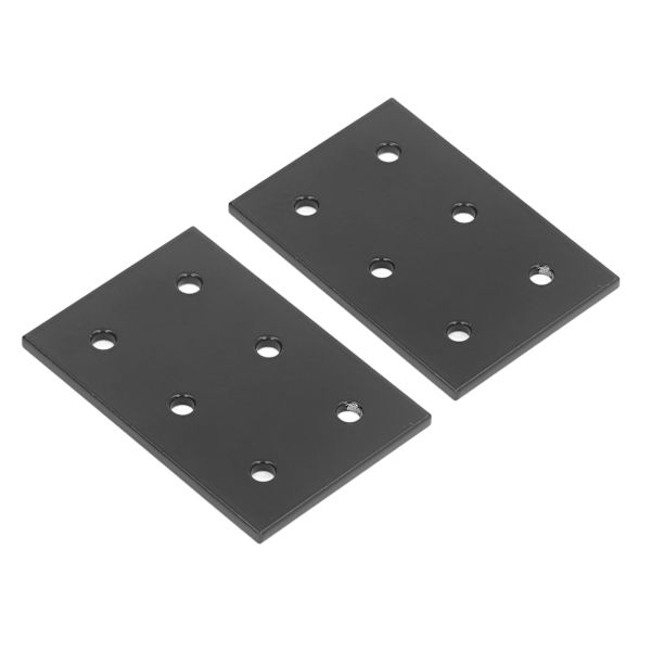 2 stk. skjøteplate 6 hull Aluminiumlegering Rust Korrosjonsbestandig Flat koblingsplate for maskinmøbler 6060