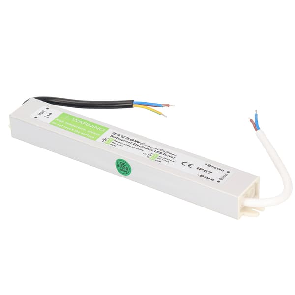 30W AC90‑250V vandtæt strømforsyningstransformatoradapter Slank LED-strømforsyningsdriver DC24V