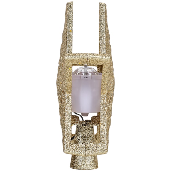 LED Snowflake projektorlampa Ljus Snowflake Roterande juldekoration GoldenUS Plug 110V