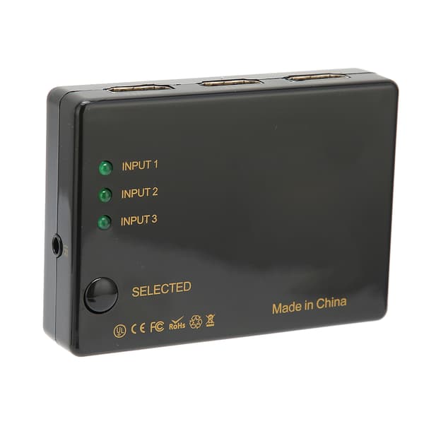 HD Multimedia Interface-växlare HD Multimedia Interface 3 in 1 ut-växlare 4Kx2K med fjärrkontroll