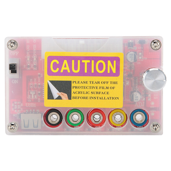 ATX Strömförsörjning Breakout Board för MCU Elektronisk Komponent Justerbar Spänningsratt 24Pin