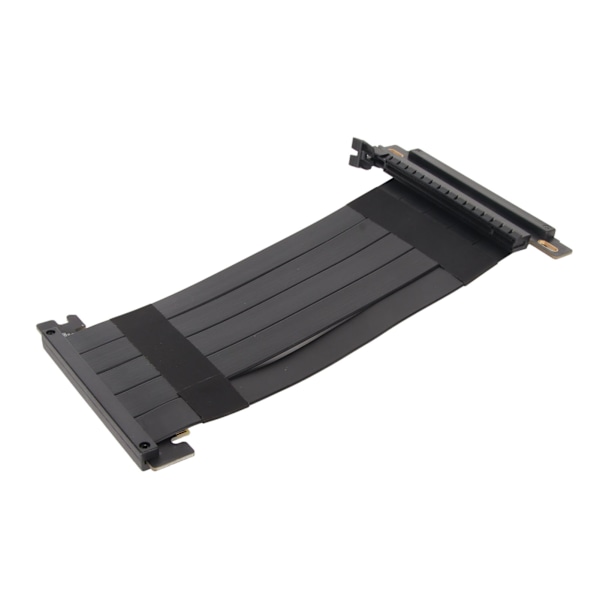PCIE 4.0 X16 Riser-kaapeli Nopea joustava kaksisuuntainen 180 asteen GPU-jatkokaapeli RTX 4090:lle RX 7900 XT:lle Musta 40 cm / 15,7 tuumaa