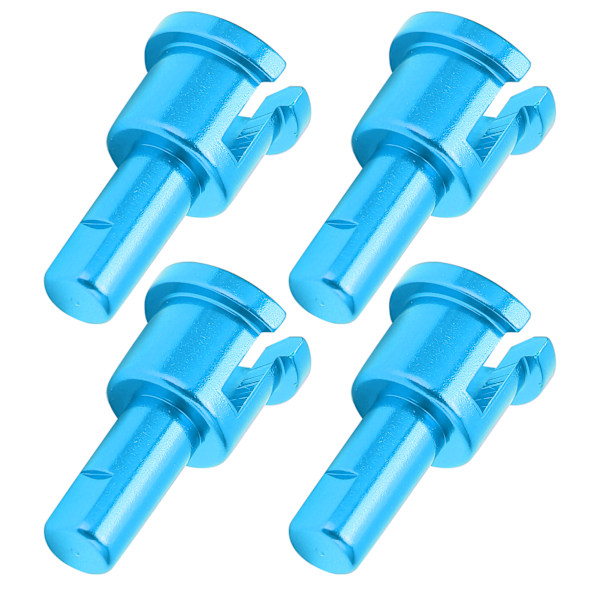 4 stk RC Differensialkopp, Slitesterk og Holdbar Aluminiumslegering Differensialkopp-Koblinger for Fjernstyrt Bil Blå