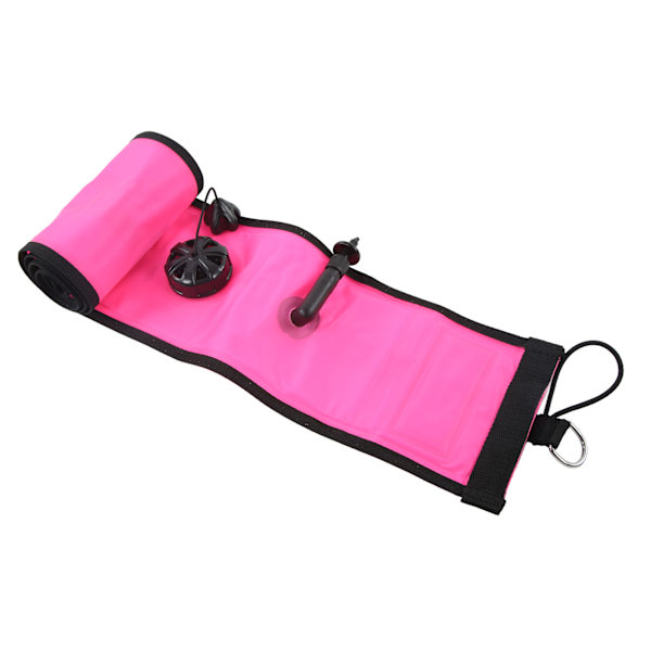 120x15cm Dykkeoverflatebøye Høy Synlighet Oppblåsbar Overflatebøye Signalrør Rosa