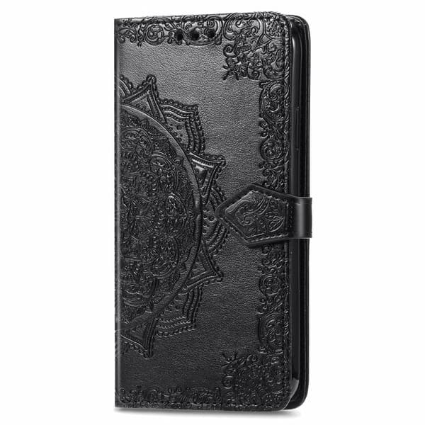 【NX】Kompatibel med iPhone 13 - Mandala Læder Etui - Sort 30