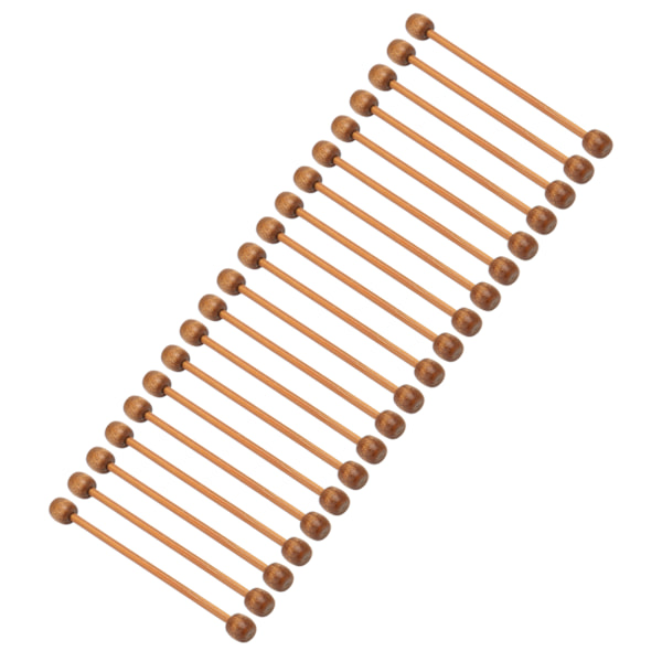 20 stk Mini Tre Gobeleng Hengepinner DIY Håndverk Polert Mini Gobeleng Stang Trepinner for Håndverk