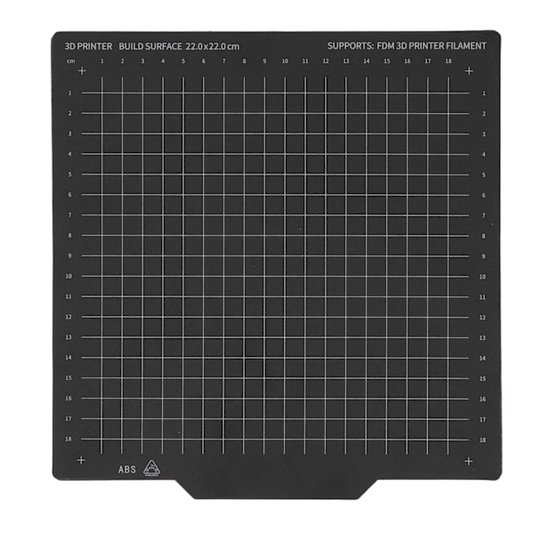 Byggplåt fjäderstål 2-sidig magnetisk flexibel plåt 3D-utskrift Skrivare Hotbed delar 220x220 mm