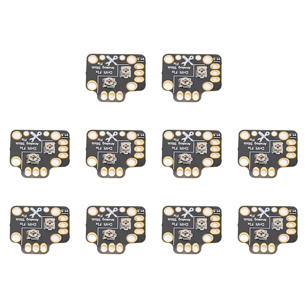 10st Gamepad Joystick Drift Repair Board Universal 3D Analog Joystick Drift Fix Mod för spelkontroller Svart