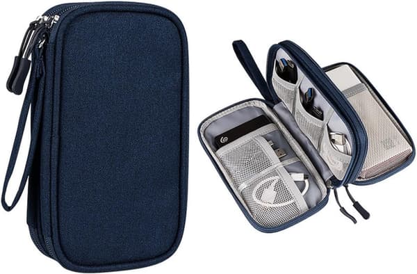 【NX】Electronic Accessory Bag, Waterproof Cable Bag, Cable Organizer, Electronic Bag, Cable Organizer, Travel Organizer Compatible with Cables
