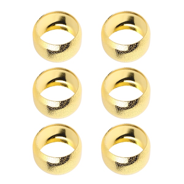 6 stk Serviettringer Gull Farge Sterk Metall Elegant Enkle Multifunksjonelle Serviettholder for Bryllup Hotellfest
