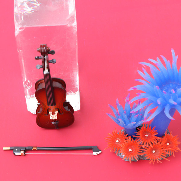 10 cm Mini puu-sello-malli Musiikki-instrumentti Malli Musiikkilahjat Koti-sisustuskoristeet