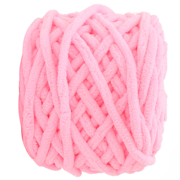 Enkel tyk Isgarn Strikkegarn Vævet Tæppe Slipper Line (Rosa)