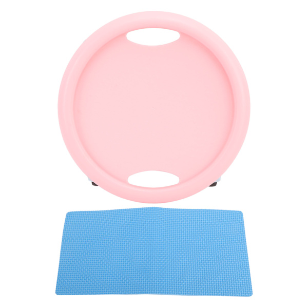 Abdominal Træningsbræt med Ruller 4 Hjul 360 Grader Drejelig Stille Høj Belastning Bærende Glide Abdominal Plade Pink