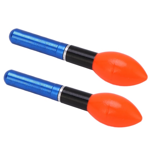 2 stk LED fiskeflottører og bobbers Plast Nattfiske Glow Bobbers Float Lights Tilbehør Blå
