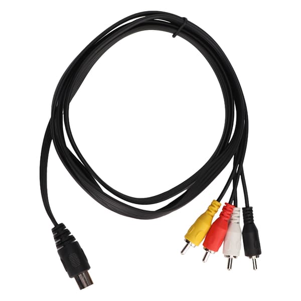 DIN 5-bens han til 4RCA han kabel ren kobbertråd lydadapterkabel 4,9 fod