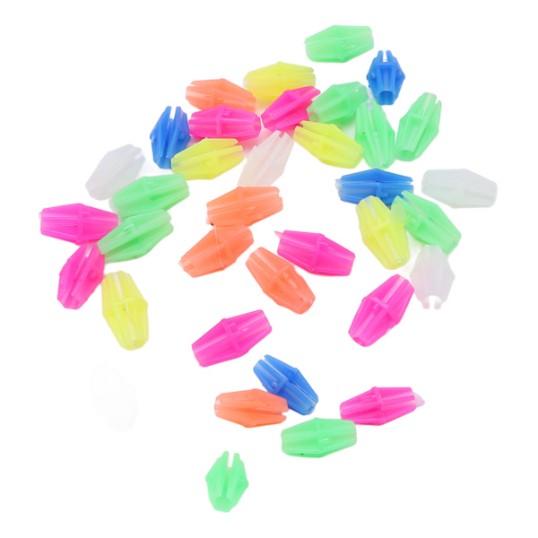 36st Bike Wheel Eker Pärlor Plast Barn Cykel Eker Färgglada Pärlor Clips Cykeldekoration Tillbehör Långa pärlor