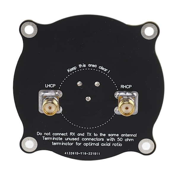 5.8GHz Triple Feed Patch Antenn 9.4dBi Riktningsriktad cirkulärt polariserad antenn med hög precision för FPV Racing Drone
