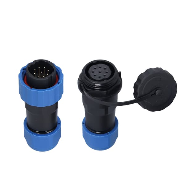 Vattentät kontaktmontering IP68 Aviation Power Socket 250V 5A för kabeltråd SP209 Pin