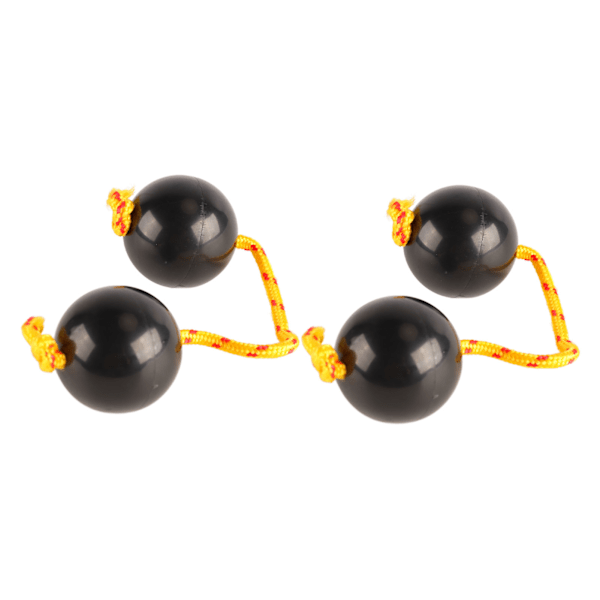 2 stk. Afrikanske rytmiske bolde Justerbar Sort Behagelig Afrikansk Shaker Rattle Ball til underholdning