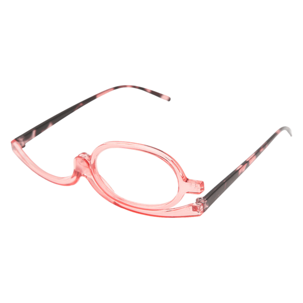 Flip Lens Förstoringsglasögon Sminkglasögon Vikning Rotation Läsning Förstoring Makeup Glasögon för kosmetika +2,00