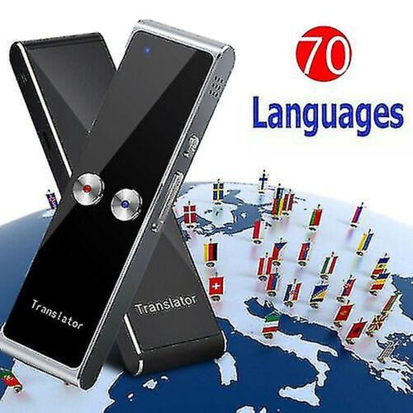 Smart 70 Språk Oversætter Språkoversättare i realtid Snabböversättare De Ft