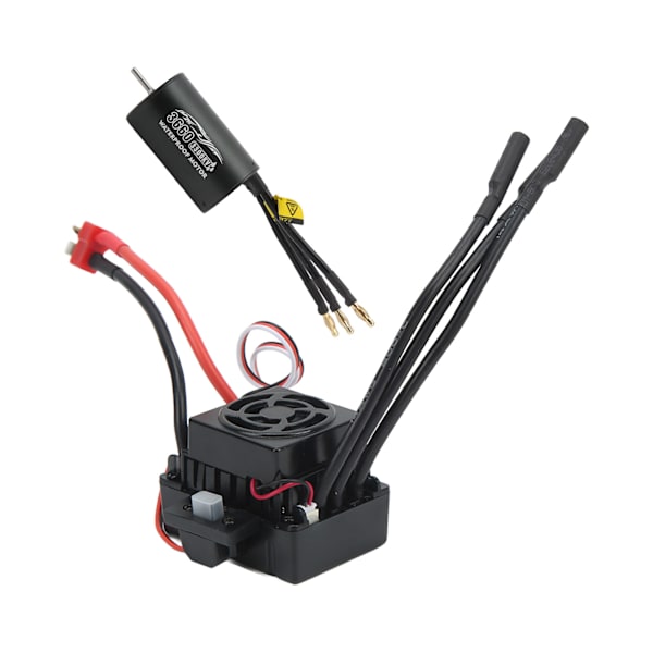 RC Harjaton Moottori 3660 3300KV Korkea Vääntömomentti Vedenkestävä Hyvä Lämpöhajonta Harjaton Moottori 1/10 RC-Autolle