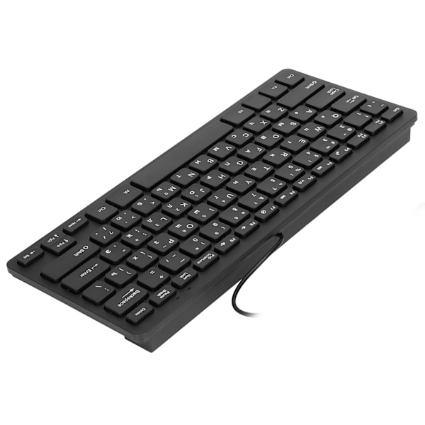 Datortangentbord Ergonomisk design UltraTunn Mini Hållbar Trådbunden 78 nycklar Mekaniskt tangentbord för PC Bärbara datorer (ryska)