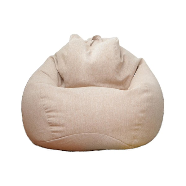 Extra Large Bean Bag Chair Cover for Adults and Kids - Khaki (100 * 120cm) Free Shipping