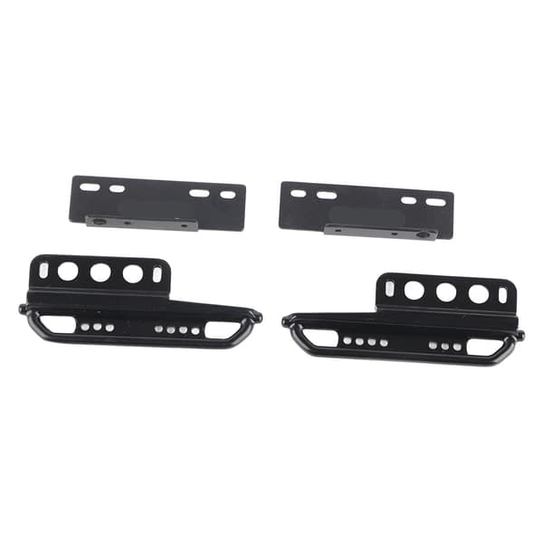 1 sæt RC sidepedal jern slidstærk stærk bæreevne RC sidetrinplade til Axial SCX24 sort